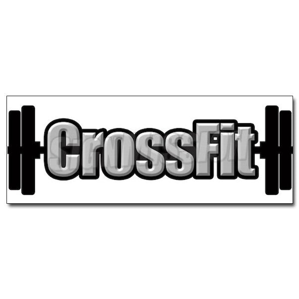CROSSFIT DECAL sticker core strength conditioning nutrition exercise gym, D-24 Crossfit